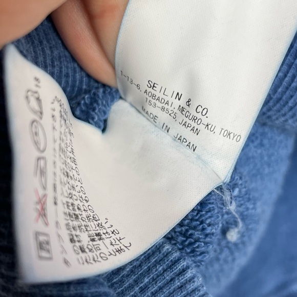 Blue blue Japan crewneck blue sweater size small - Picture 5 of 5